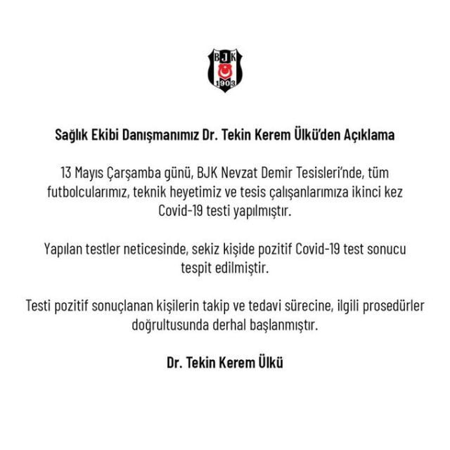 Beşiktaş açıklama